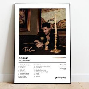 NEW DRAKE - TAKE CARE ALBUM CANVAS